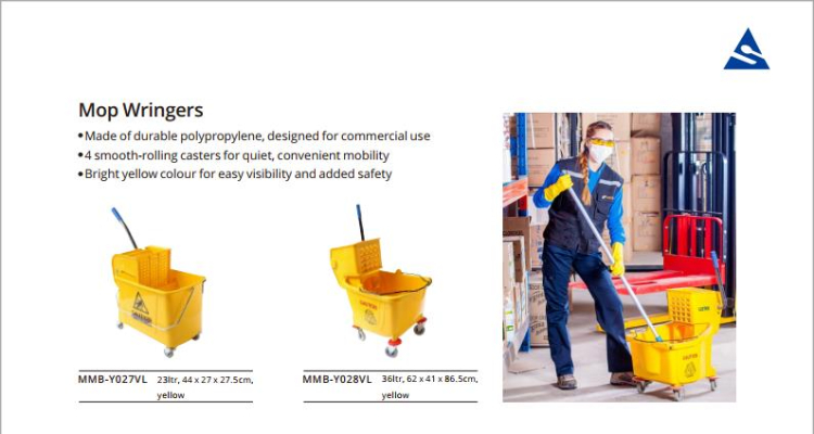 Sunnex Polypropylene Mop Wringers สำหรับใช้ในเชิงพาณิชย์